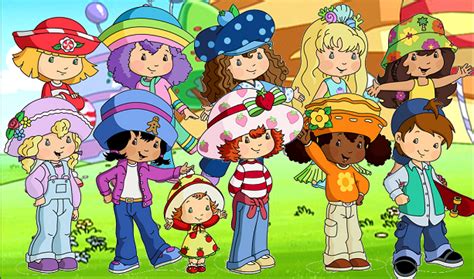Throughout the 2003 reintroduction of the Strawberry Shortcake series, a number of recurring characters appear.. Year 1 Strawberry Shortcake. Strawberry Shortcake is the protagonist and the title character of the Strawberry Shortcake franchise. She is said to be the "unofficial princess" of Strawberryland, and is often seen wearing a pink hat with …